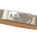 エルメス HERMES ケリー 18 エトゥープ ヴォーエプソン GP ベルト シルバー金具 新品 未使用 グレージュ ターンロック金具 スライド調節