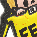 フェンディ FENDI シルヴィア × バゲット チャーム イエロー×ブラック カーフ バッグチャーム シルバー金具 黒 黄色 タロアウト コラボ