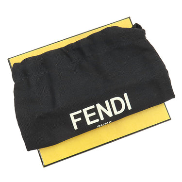 フェンディ FENDI シルヴィア × バゲット チャーム イエロー×ブラック カーフ バッグチャーム シルバー金具 黒 黄色 タロアウト コラボ