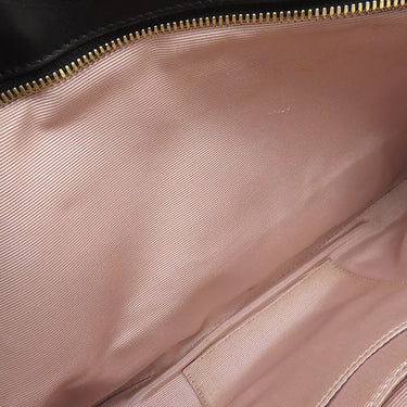 グッチ GUCCI GGマーモント アリー 550130 ブラック レザー ショルダーバッグ ゴールド金具 黒 トートバッグ 肩掛け