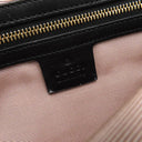 グッチ GUCCI GGマーモント アリー 550130 ブラック レザー ショルダーバッグ ゴールド金具 黒 トートバッグ 肩掛け
