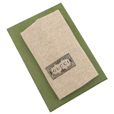 グッチ GUCCI ダブルG バイカラー カードケース ウォレット 658610 ベージュ×ブラック レザー GGスプリームキャンバス 二つ折り財布 ゴールド金具 黒 文字刻印あり