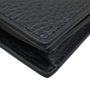 グッチ GUCCI ダブルG バイカラー カードケース ウォレット 658610 ベージュ×ブラック レザー GGスプリームキャンバス 二つ折り財布 ゴールド金具 黒 文字刻印あり