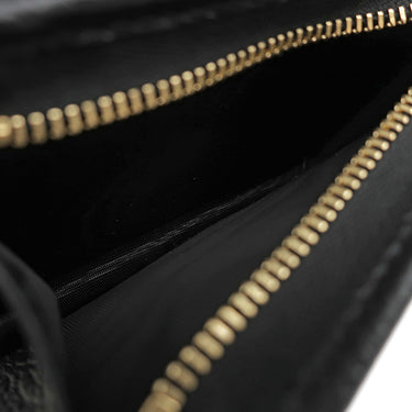 グッチ GUCCI ダブルG バイカラー カードケース ウォレット 658610 ベージュ×ブラック レザー GGスプリームキャンバス 二つ折り財布 ゴールド金具 黒 文字刻印あり