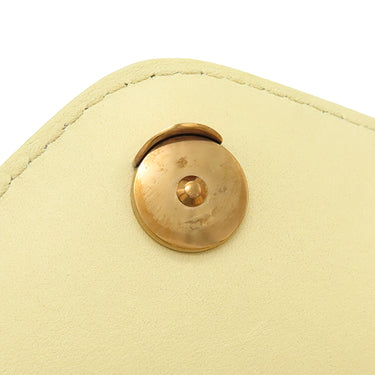 ルイヴィトン LOUIS VUITTON ニューウェーブ ミュルティ ポシェット イエロー系 レザー ショルダーバッグ ゴールド金具 LVロゴ チェーンショルダー