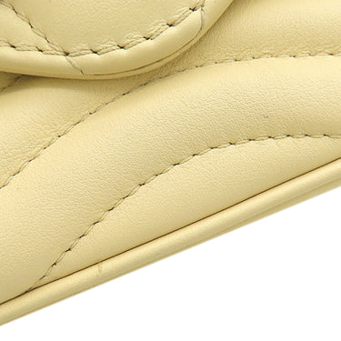 ルイヴィトン LOUIS VUITTON ニューウェーブ ミュルティ ポシェット イエロー系 レザー ショルダーバッグ ゴールド金具 LVロゴ チェーンショルダー