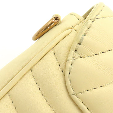 ルイヴィトン LOUIS VUITTON ニューウェーブ ミュルティ ポシェット イエロー系 レザー ショルダーバッグ ゴールド金具 LVロゴ チェーンショルダー