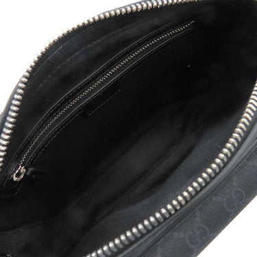 グッチ GUCCI スモール クロスボディバッグ 795479 ブラック GGスプリームキャンバス ショルダーバッグ シルバー金具 黒 ウェブストライプ 斜め掛け