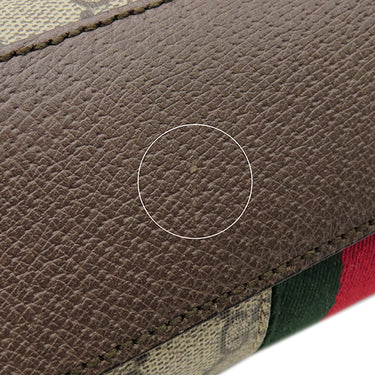 グッチ GUCCI オフィディア スモール ショルダーバッグ 499621 ベージュ×エボニー GGスプリームキャンバス レザー ショルダーバッグ ゴールド金具 茶 緑 赤 シェリーライン GG