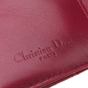 クリスチャン・ディオール Christian Dior レディディオール ロータス ウォレット S0181OVRB_M323 チェリーレッド カーフ 三つ折り財布 ゴールド金具 赤 チャーム付き