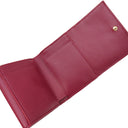 クリスチャン・ディオール Christian Dior レディディオール ロータス ウォレット S0181OVRB_M323 チェリーレッド カーフ 三つ折り財布 ゴールド金具 赤 チャーム付き