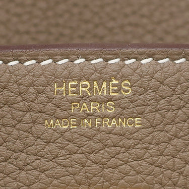 エルメス HERMES バーキン25 エトゥープ トゴ ハンドバッグ ゴールド金具 グレージュ