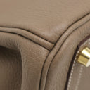 エルメス HERMES バーキン25 エトゥープ トゴ ハンドバッグ ゴールド金具 グレージュ