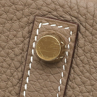 エルメス HERMES バーキン25 エトゥープ トゴ ハンドバッグ ゴールド金具 グレージュ