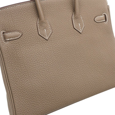 エルメス HERMES バーキン25 エトゥープ トゴ ハンドバッグ ゴールド金具 グレージュ