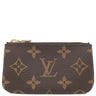 ルイヴィトン LOUIS VUITTON ポシェット クレ M62650 モノグラム モノグラムキャンバス コインケース ゴールド金具 茶 キーチェーン付き