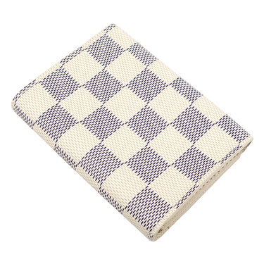 ルイヴィトン LOUIS VUITTON アンヴェロップ カルト ドゥ ヴィジット N61746 ダミエアズール ダミエアズールキャンバス カードケース 白 グレー カード入れ 名刺入れ