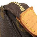 ルイヴィトン LOUIS VUITTON ポシェット アクセソワール M40712 モノグラム モノグラムキャンバス アクセサリーポーチ ゴールド金具 茶 ハンドバッグ