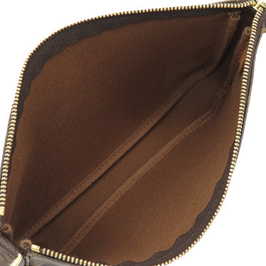 ルイヴィトン LOUIS VUITTON ポシェット アクセソワール M40712 モノグラム モノグラムキャンバス アクセサリーポーチ ゴールド金具 茶 ハンドバッグ