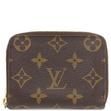 ルイヴィトン LOUIS VUITTON ジッピー コイン パース M60067 モノグラム モノグラムキャンバス コインケース ゴールド金具 茶 小銭入れ コンパクト財布