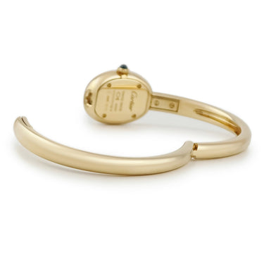 腕時計 カルティエ Cartier ベニュワール ミニ サイズ17 WGBA0035 クオーツ レディース K18YG無垢 オーバル リジッドブレスレット