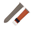 エルメス HERMES 純正 アップルウォッチ 35mm用 シンプルトゥール エタン×ブリック×ノワール レザー ステンレススチール 腕時計パーツ 新品同様 レザー ベルト 23ｍｍ 尾錠付き 金具付き