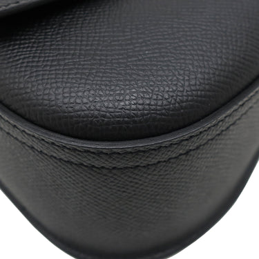 エルメス HERMES デッラ カヴァッレリア エラン ブラック ヴォーエプソン ショルダーバッグ シルバー金具 黒