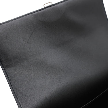 エルメス HERMES デッラ カヴァッレリア エラン ブラック ヴォーエプソン ショルダーバッグ シルバー金具 黒