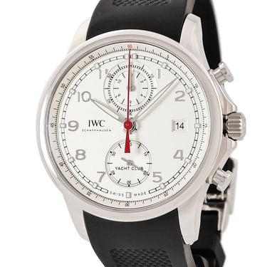 腕時計 IWC IWC ポルトギーゼ ヨットクラブ クロノグラフ IW390502 自動巻き メンズ デイト スモールセコンド シルバー