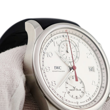 腕時計 IWC IWC ポルトギーゼ ヨットクラブ クロノグラフ IW390502 自動巻き メンズ デイト スモールセコンド シルバー