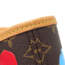 ルイヴィトン LOUIS VUITTON LV × YK ネヴァーフル MM M46381 モノグラム×ペインティッドドット モノグラムキャンバス トートバッグ ゴールド金具 茶 赤 ポーチ付き 草間彌生 2023