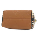 ルイヴィトン LOUIS VUITTON スピーディ バンドリエール 25 M45840 キャメル モノグラムアンプラント 2WAYバッグ ゴールド金具 茶 レオパード ハンドバッグ ショルダー