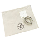 エルメス HERMES ガーデンファイル PM エトゥープ×べトン ネゴンダ トワルミリタリー 2WAYバッグ シルバー金具 グレージュ トート ショルダー トワルミリテール