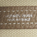 エルメス HERMES ガーデンファイル PM エトゥープ×べトン ネゴンダ トワルミリタリー 2WAYバッグ シルバー金具 グレージュ トート ショルダー トワルミリテール