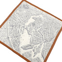 エルメス HERMES ショール カレ140 CARRE カレジェアン キャラメル×ブラン×グリ カシミヤ シルク ストール 【 La cite Cavaliere /シテ カヴァリエール】 2019AW