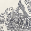 エルメス HERMES ショール カレ140 CARRE カレジェアン キャラメル×ブラン×グリ カシミヤ シルク ストール 【 La cite Cavaliere /シテ カヴァリエール】 2019AW