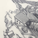 エルメス HERMES ショール カレ140 CARRE カレジェアン キャラメル×ブラン×グリ カシミヤ シルク ストール 【 La cite Cavaliere /シテ カヴァリエール】 2019AW