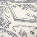 エルメス HERMES ショール カレ140 CARRE カレジェアン キャラメル×ブラン×グリ カシミヤ シルク ストール 【 La cite Cavaliere /シテ カヴァリエール】 2019AW