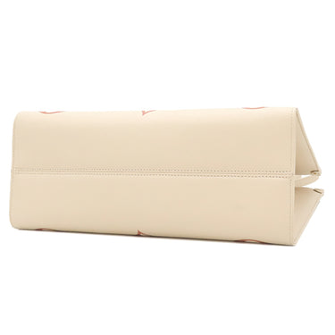 ルイヴィトン LOUIS VUITTON オンザゴー MM M21575 クレーム×ローズトリアノン モノグラムアンプラント バイカラーモノグラムアンプラントレザー トートバッグ ゴールド金具 ショルダー バイカラー