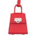 フェラガモ FERRAGAMO ガンチーニ バッグ チャーム 220637 770644 フレイムレッド カーフ バッグチャーム シルバー金具 新品 未使用 赤 カバンモチーフ
