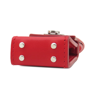 フェラガモ FERRAGAMO ガンチーニ バッグ チャーム 220637 770644 フレイムレッド カーフ バッグチャーム シルバー金具 新品 未使用 赤 カバンモチーフ