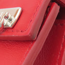 フェラガモ FERRAGAMO ガンチーニ バッグ チャーム 220637 770644 フレイムレッド カーフ バッグチャーム シルバー金具 新品 未使用 赤 カバンモチーフ