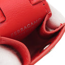 フェラガモ FERRAGAMO ガンチーニ バッグ チャーム 220637 770644 フレイムレッド カーフ バッグチャーム シルバー金具 新品 未使用 赤 カバンモチーフ