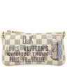 ルイヴィトン LOUIS VUITTON ポシェット ミラMM N63090 ダミエアズール ダミエアズールキャンバス アクセサリーポーチ ゴールド金具 白 グレー ワードローブトランク