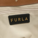 フルラ FURLA メラヴィリア WB00510 BX0635 イエロー×ベージュ キャンバス レザー トートバッグ ゴールド金具 ストライプ 黄 新品 未使用