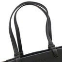 フルラ FURLA メラヴィリア WB00510 BX0635 ブラック×ベージュ キャンバス レザー トートバッグ ゴールド金具 ストライプ 黒 新品 未使用