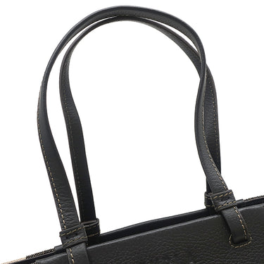フルラ FURLA メラヴィリア WB00510 BX0635 ブラック×ベージュ キャンバス レザー トートバッグ ゴールド金具 ストライプ 黒 新品 未使用