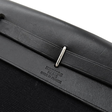 エルメス HERMES エールバッグ TPM ブラック レザー トワルオフィシエ ショルダーバッグ シルバー金具 黒 替えバッグ・ストッパー欠品