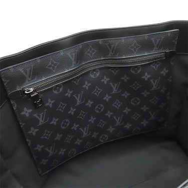 ルイヴィトン LOUIS VUITTON グラン サック M44733 モノグラムエクリプス モノグラムキャンバス モノグラムエクリプスキャンバス トートバッグ シルバー金具 黒 イニシャル刻印あり
