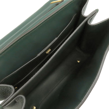 サルヴァトーレ・フェラガモ Salvatore Ferragamo ガンチーニ マーゴット グリーン レザー 2WAYバッグ ゴールド金具 緑 ハンドバッグ ショルダーバッグ